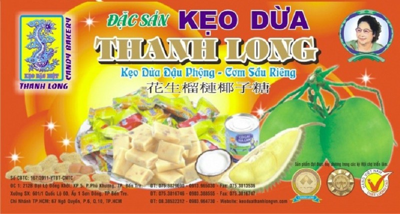 Kẹo dừa Bến Tre Thanh Long